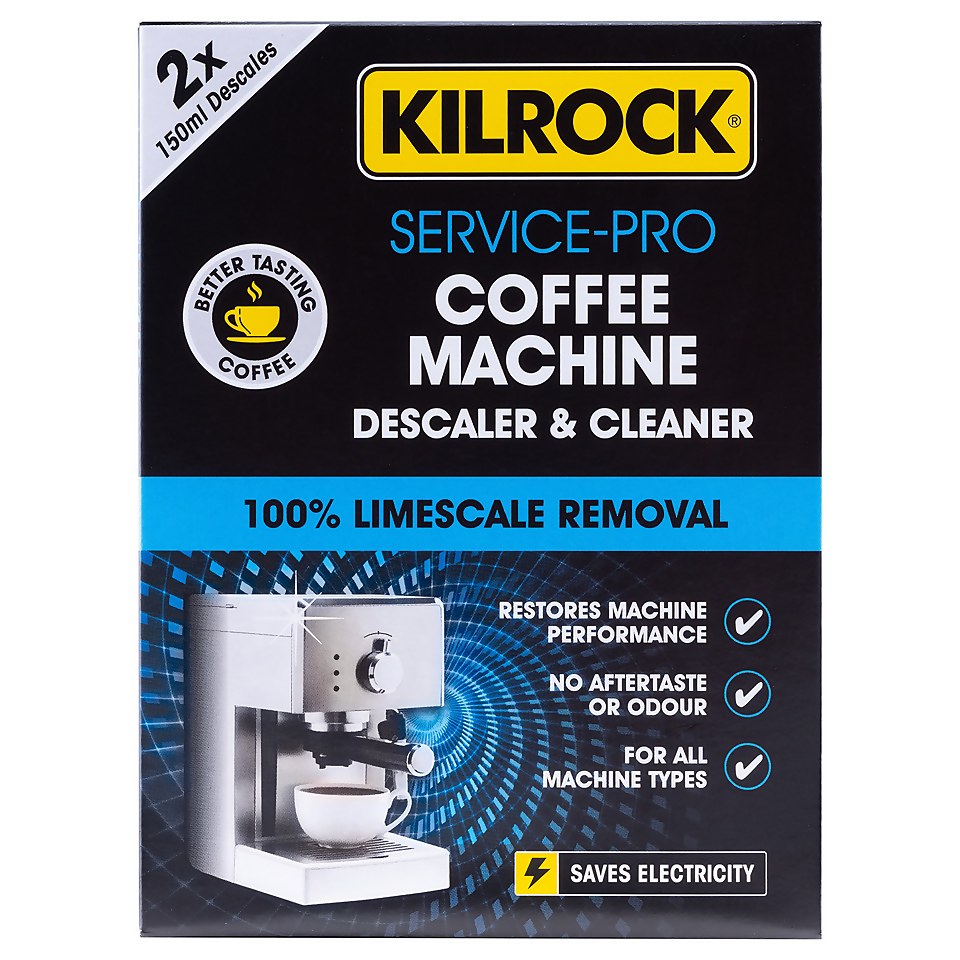 Kilrock Service-Pro Coffee Machine Descaler & Cleaner - 2x150ml