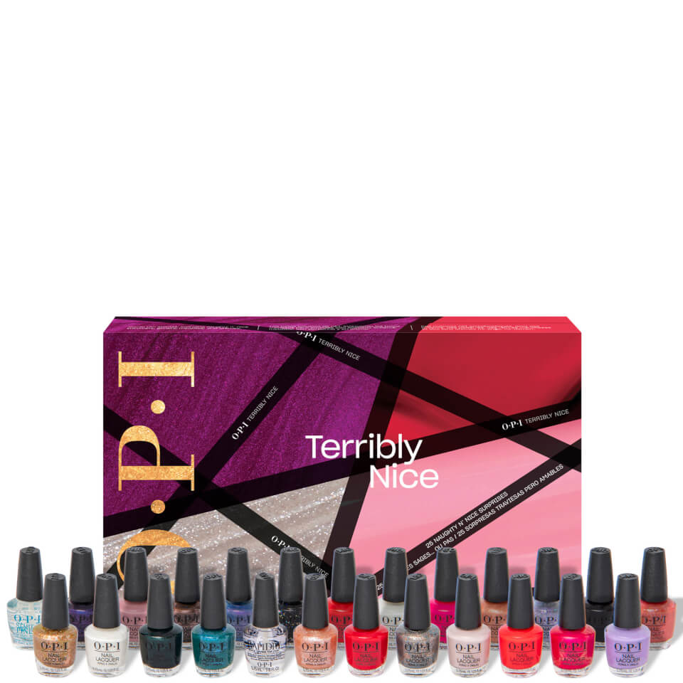 OPI Nail Polish Terribly Nice Collection Nail Lacquer Mini 25 Piece Advent Calendar