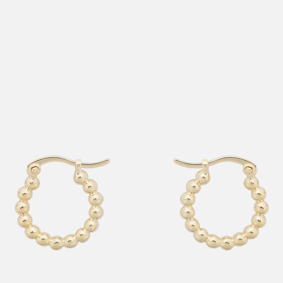anna + nina Solstice Ring 14-Karat Gold-Plated Earrings