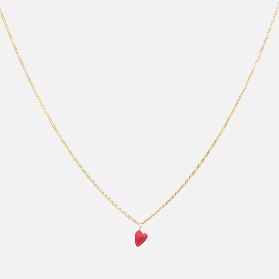 anna + nina Heart Beat 14-K Gold Plated Necklace