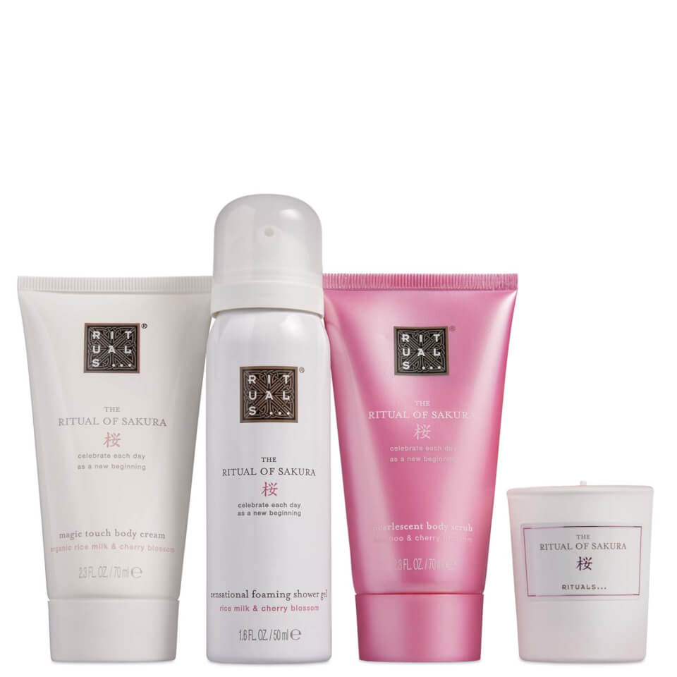 Rituals The Ritual of Sakura Floral Cherry Blossom & Rice Milk Bath and Body Small Gift Set