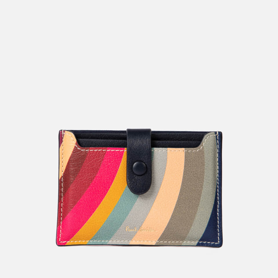 Paul Smith Swirl Striped Leather Coin Purse