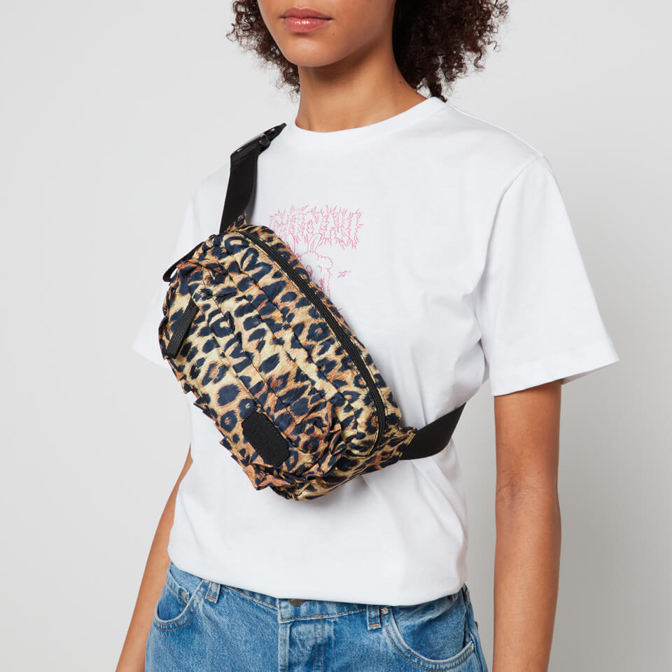 Damson Madder Frill Leopard-Print Shell Belt Bag