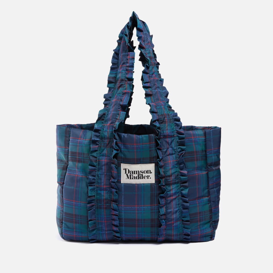 Damson Madder Frill Checked Shell Tote Bag