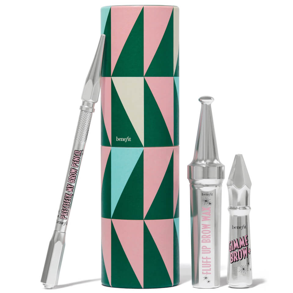 benefit Fluffin Festive Brows Precisely my Brow Pencil and Brow Gels Gift Set - 4 Warm Deep Brown