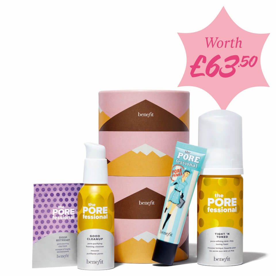 benefit Holiday Pore Score Pore Minimising Cleanser, Toner and Porefessional Primer Gift Set