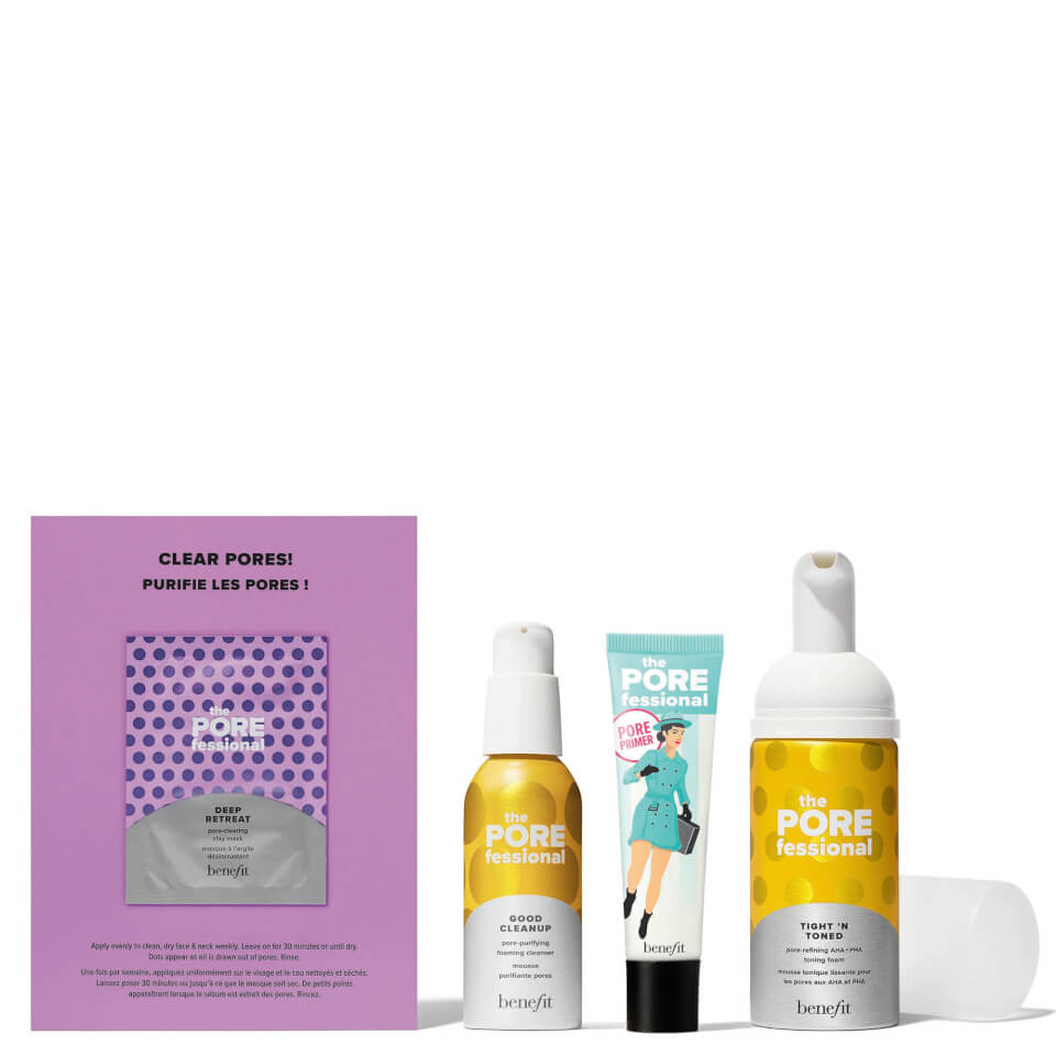 benefit Holiday Pore Score Pore Minimising Cleanser, Toner and Porefessional Primer Gift Set