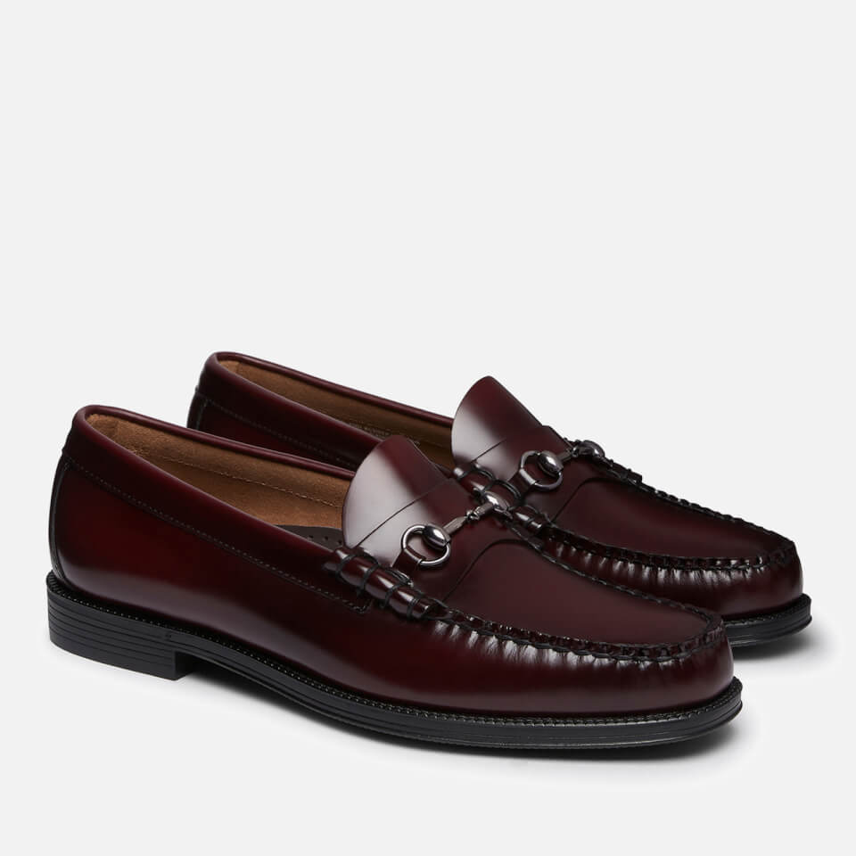 G.H.BASS Men's Easy Weejun Lincoln Moc Leather Penny Loafers