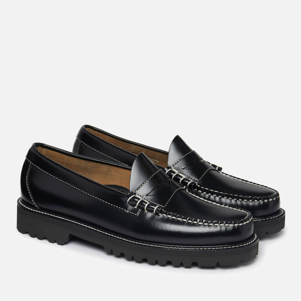 G.H.BASS Men's Weejun 90 Larson Contrastitch Leather Loafers