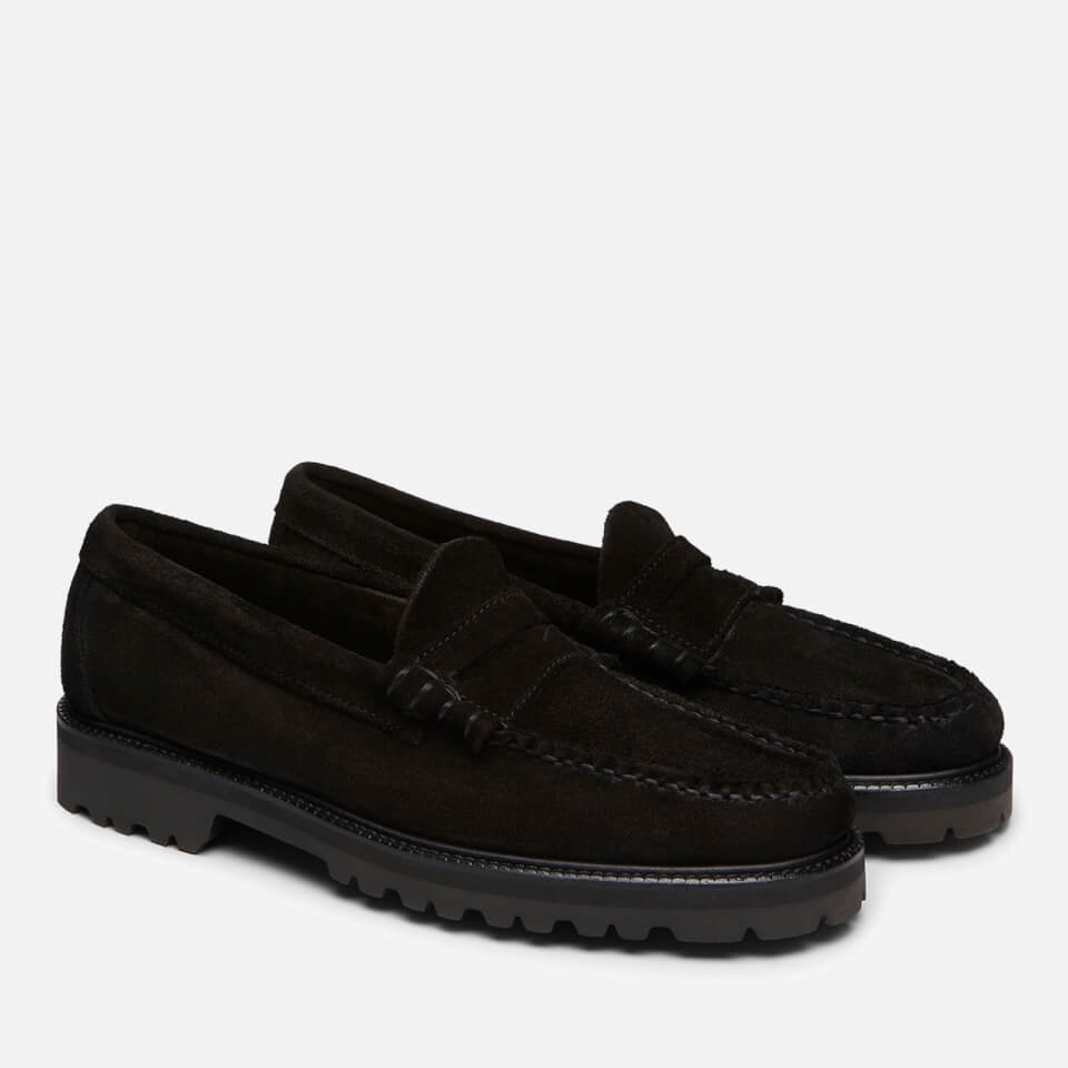 G.H.BASS Men's Weejun 90 Larson Suede Penny Loafers