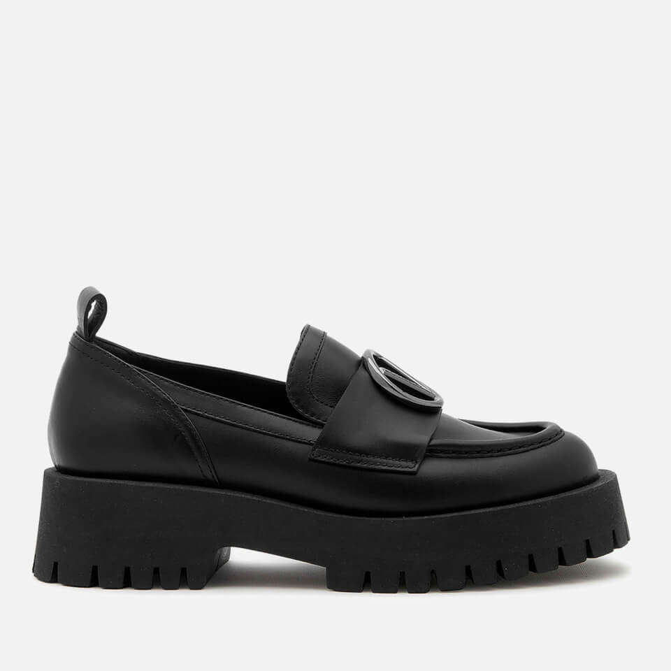 Valentino Women's Thory Leather Loafers - Black