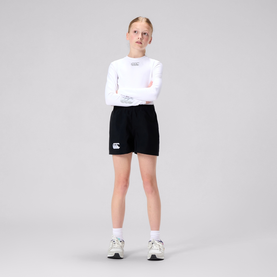 JUNIOR UNISEX PLAYERS DRILL SHORT BLACK