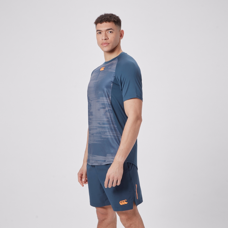 MENS VAPODRI GRAPHIC SUPERLIGHT TEE NAVY