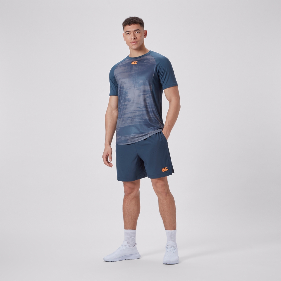 MENS VAPODRI GRAPHIC SUPERLIGHT TEE NAVY