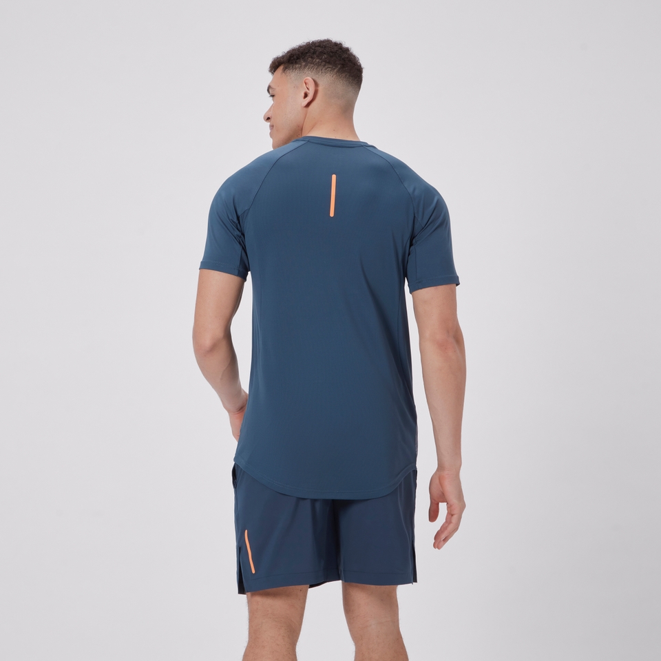 MENS VAPODRI GRAPHIC SUPERLIGHT TEE NAVY
