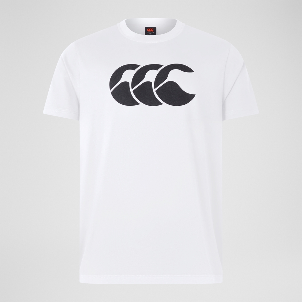 MENS CCC COTTON LOGO TEE WHITE
