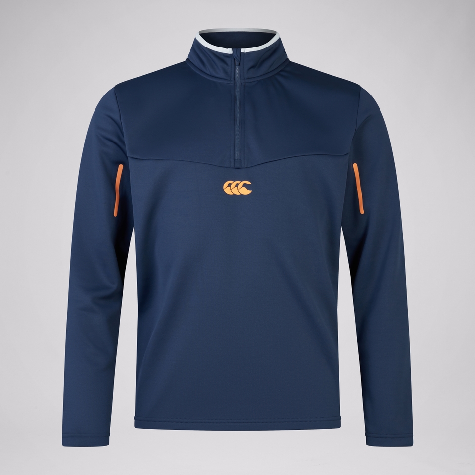 MENS 1/4 ZIP FLEECE TOP NAVY