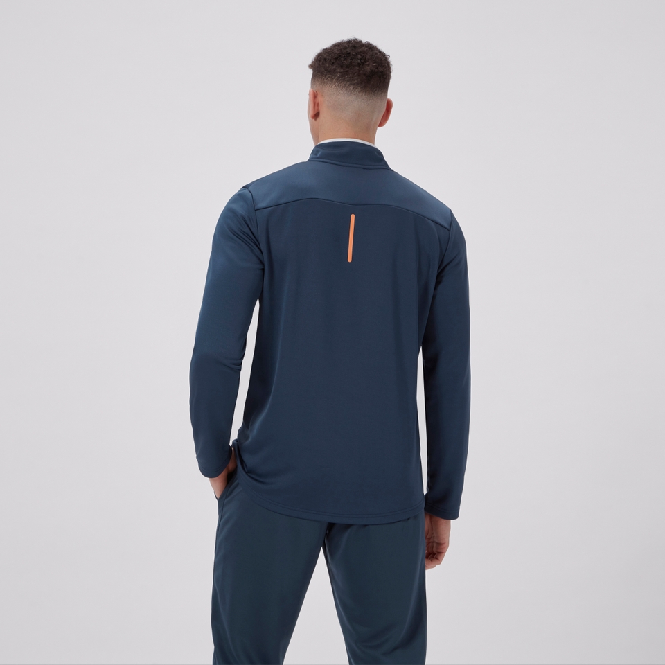 MENS 1/4 ZIP FLEECE TOP NAVY