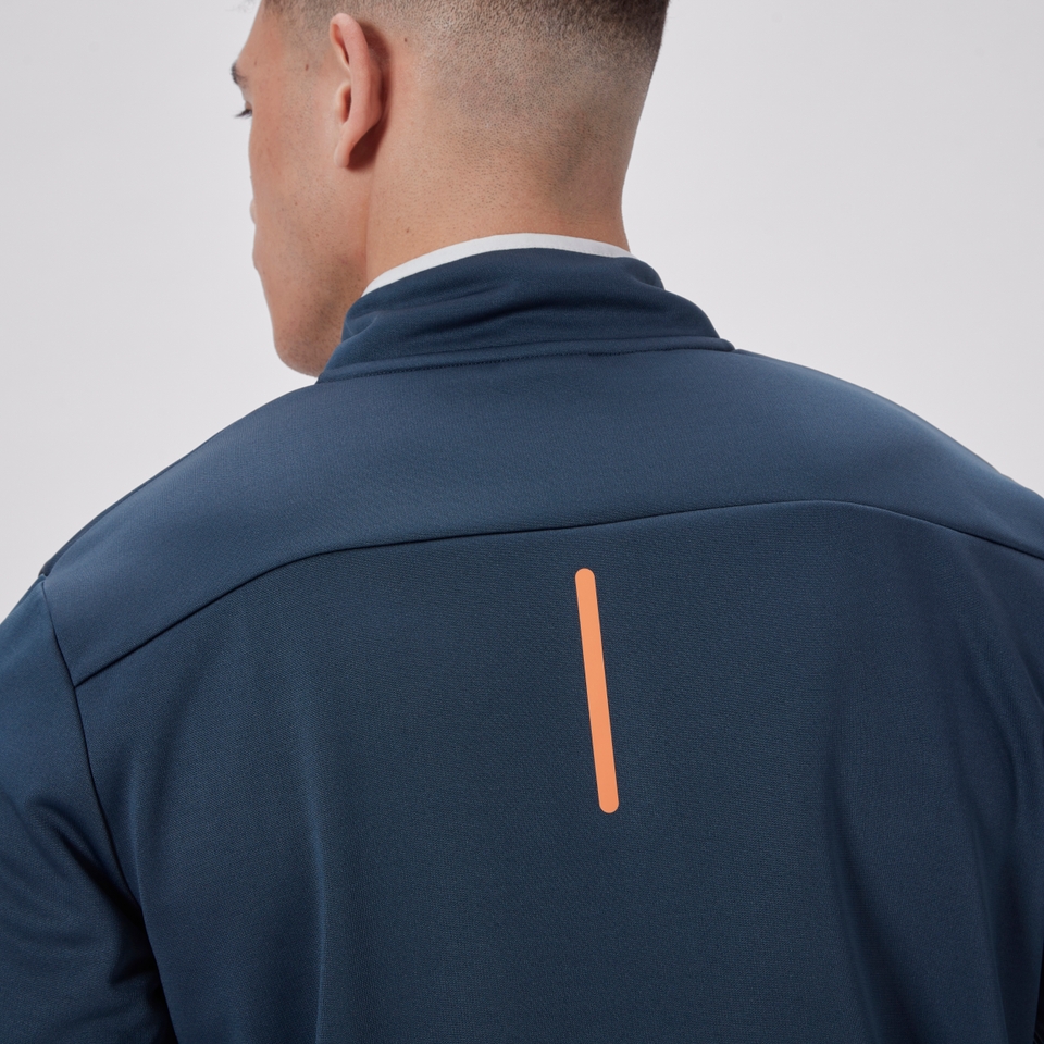 MENS 1/4 ZIP FLEECE TOP NAVY