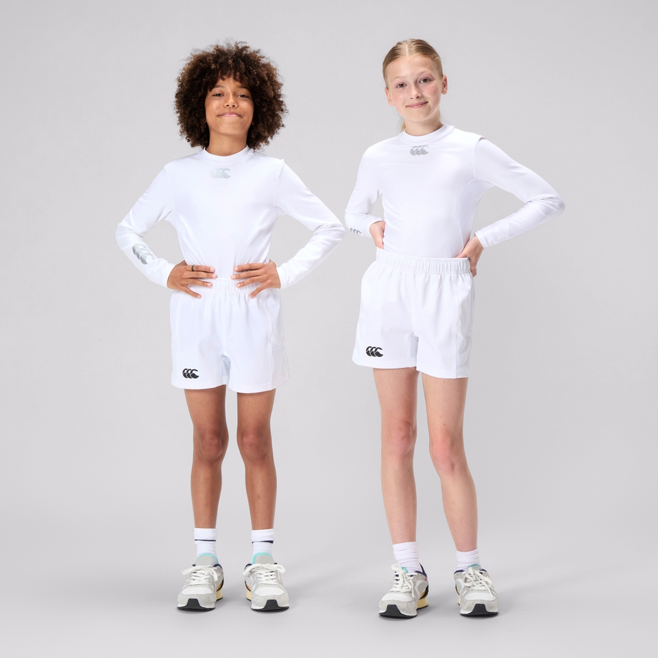 JUNIOR UNISEX ADVANTAGE SHORT 2.0 WHITE