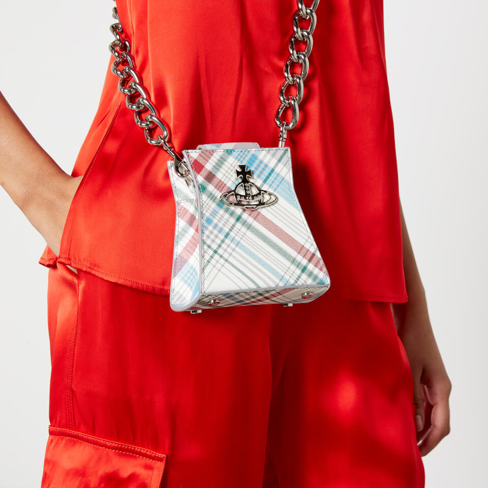 Vivienne Westwood Kelly Tartan Saffiano Small Handbag