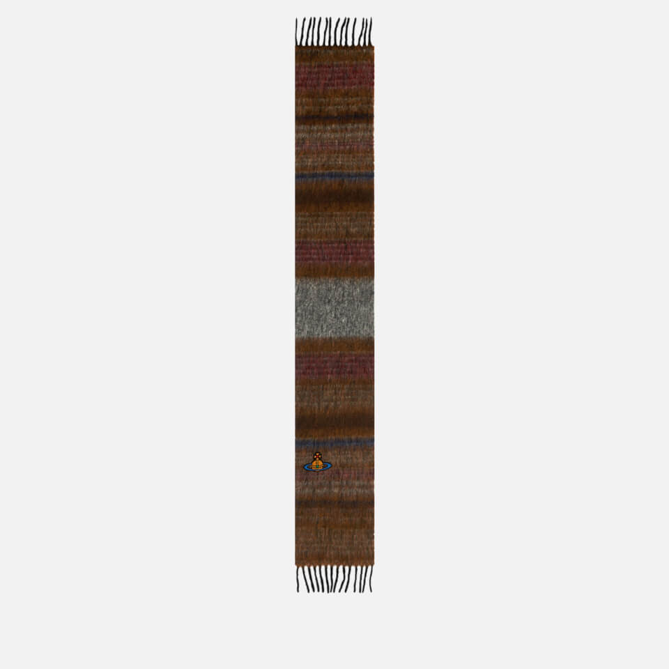 Vivienne Westwood Chunky Multi Stripe Wool Scarf
