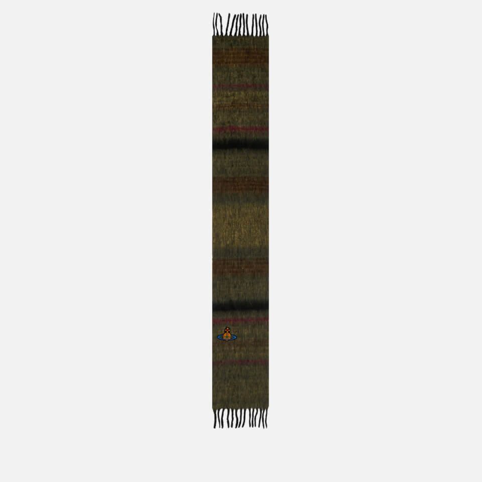 Vivienne Westwood 30X200 Chunky Jacquard-Striped Wool Scarf