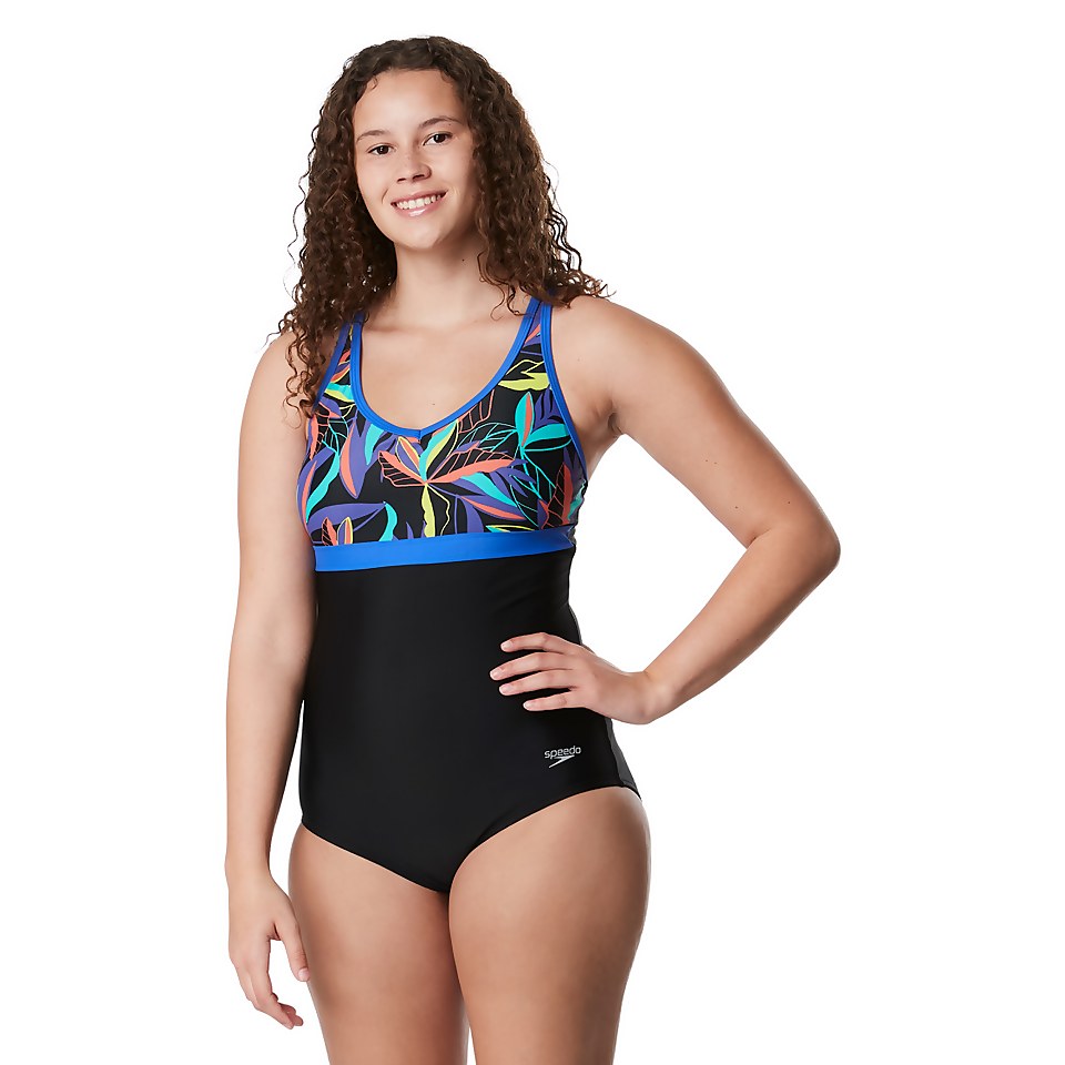 Women's Double Strap One Piece Orange