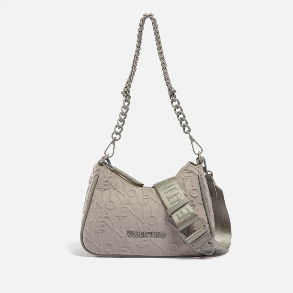 Valentino Thermal Logo Embossed Neoprene Shoulder Bag
