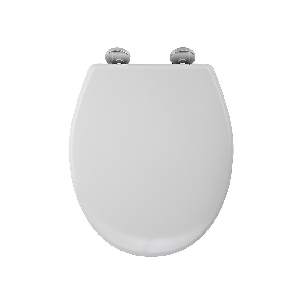 Croydex Constance Flexi-Fix Soft Close Toilet Seat - White