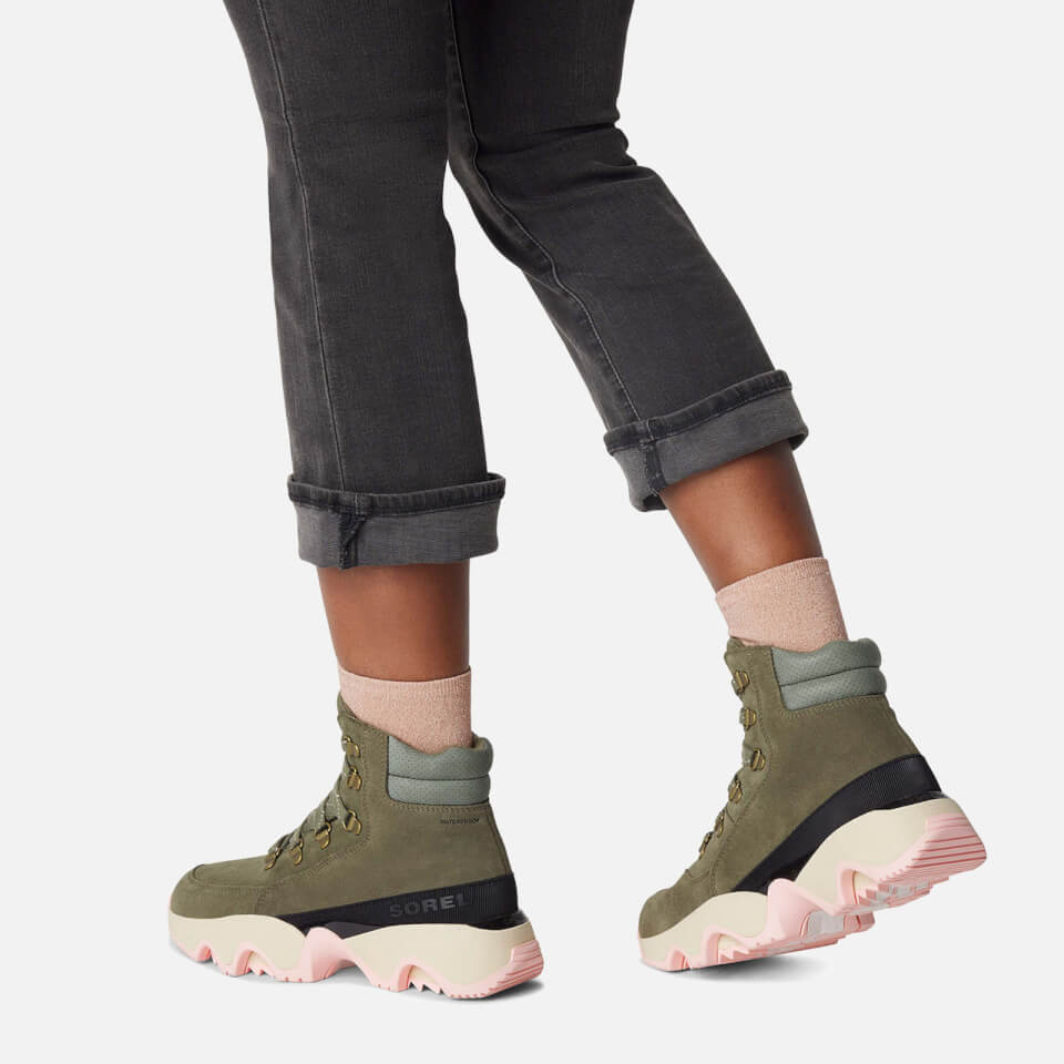 Sorel Women's Kinetic Impact Hiking Boots - Stone Green/Chalk