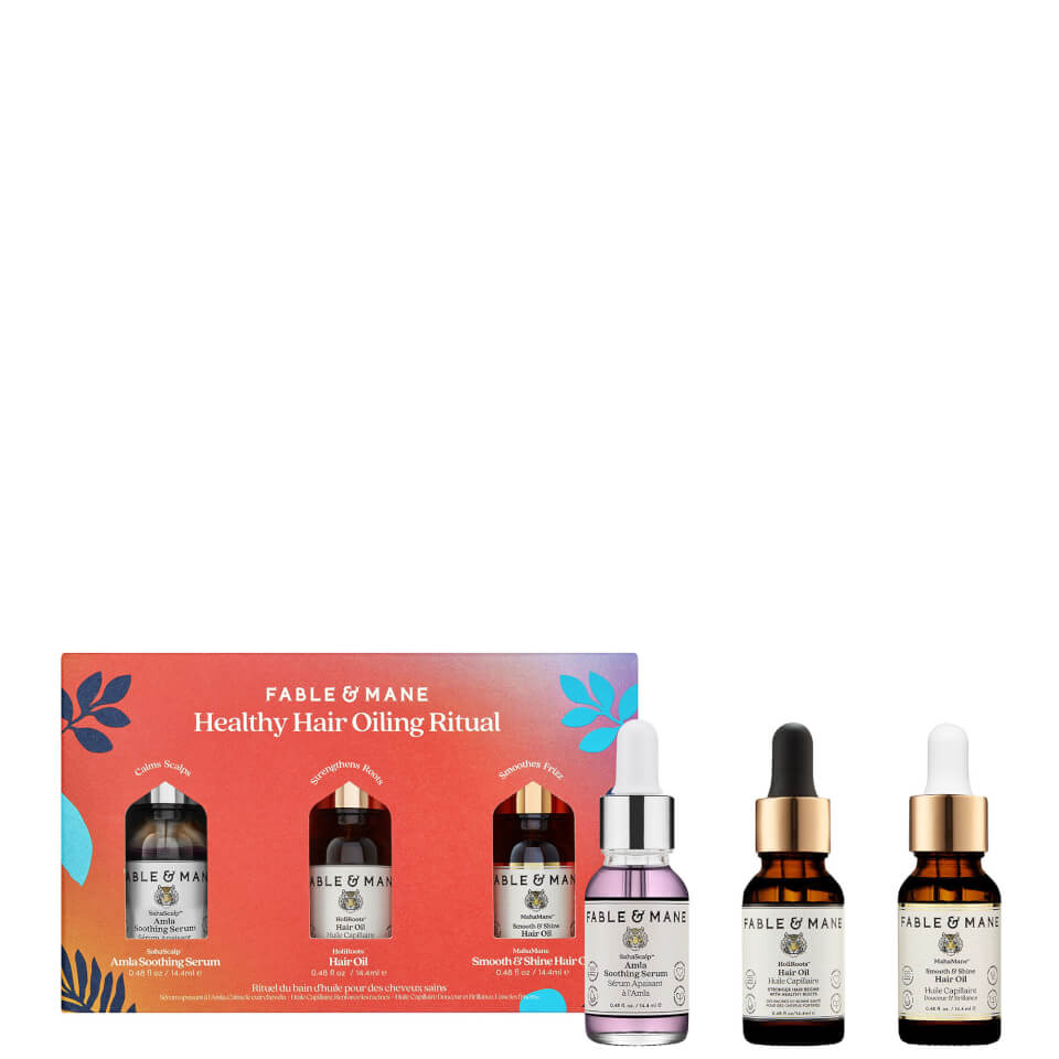 Fable & Mane Mini Healthy Hair Oiling Ritual Set