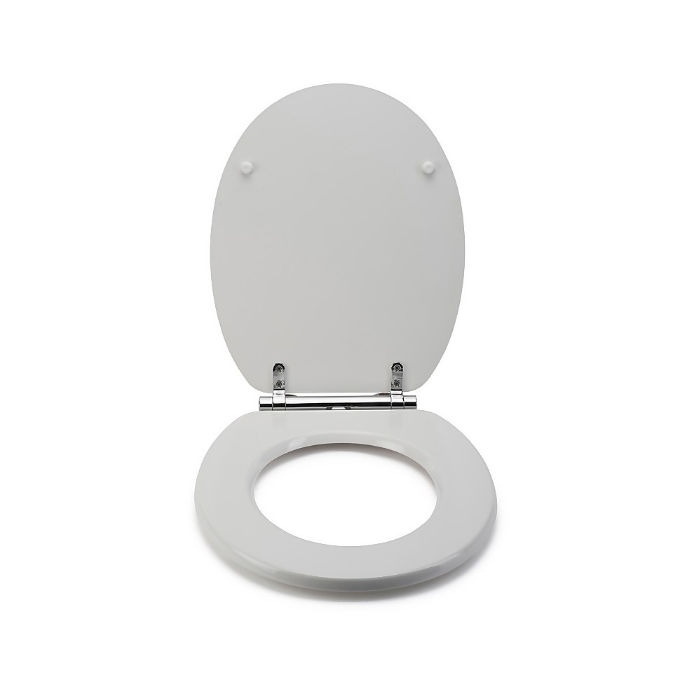 Croydex Portland Flexi Fix Toilet Seat - White