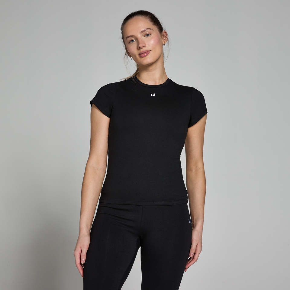 MP Women's Basics Body Fit Short Sleeve T-Shirt - Black