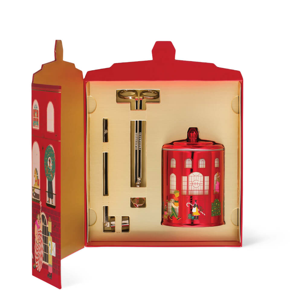 Glasshouse Fragrances Night Before Christmas 380g Candle, Wick Snuffer