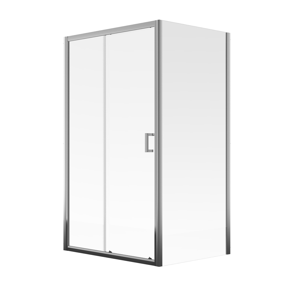 Aqualux Sliding Door Shower Enclosure - 1200 X 800mm (8mm Glass)