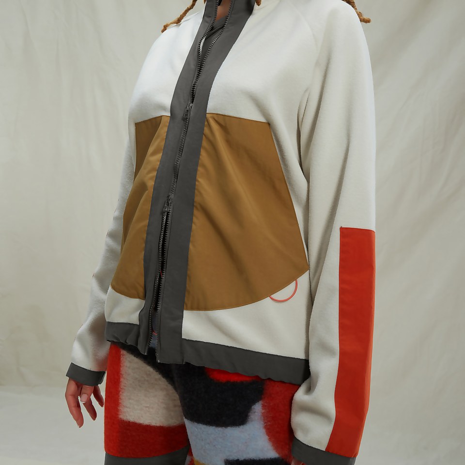 Folk x Speedo Cream Signal Fleece Jacket