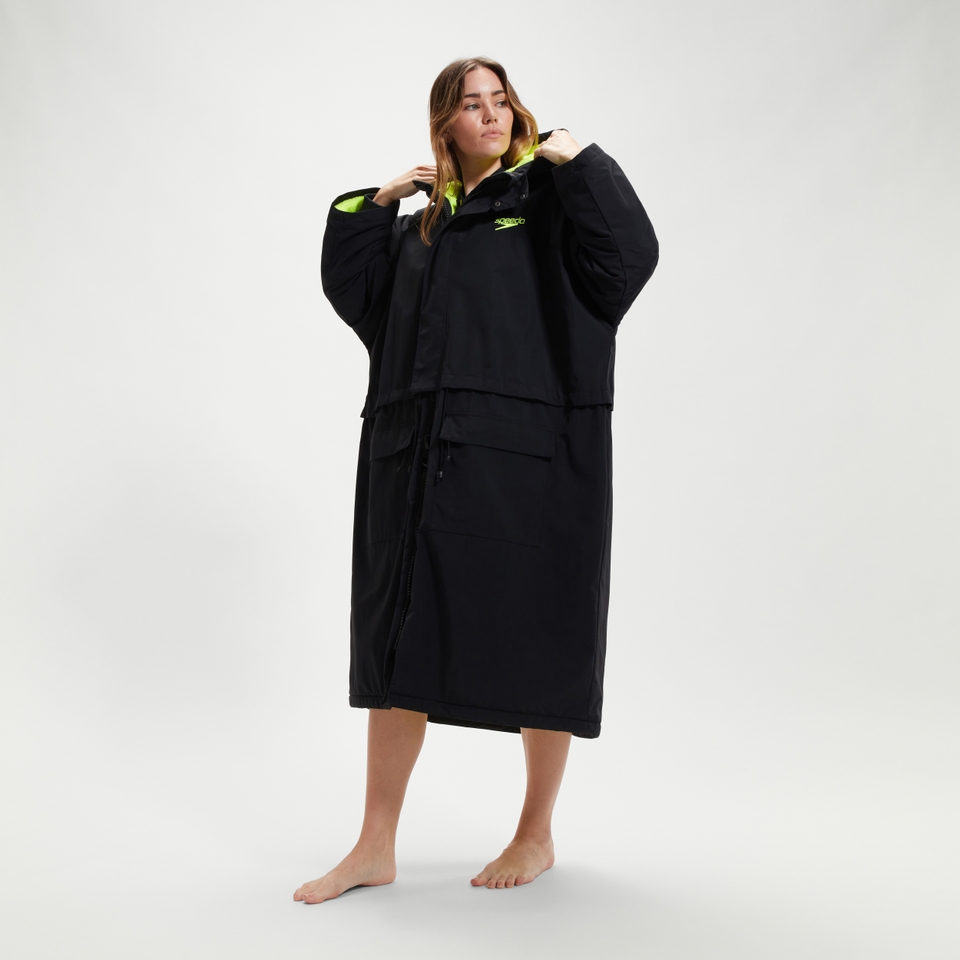 Unisex  Change Robe Black/Green