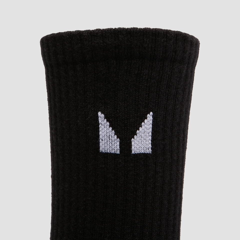 MP Unisex Crew Socks (3 Pack) - Black/White