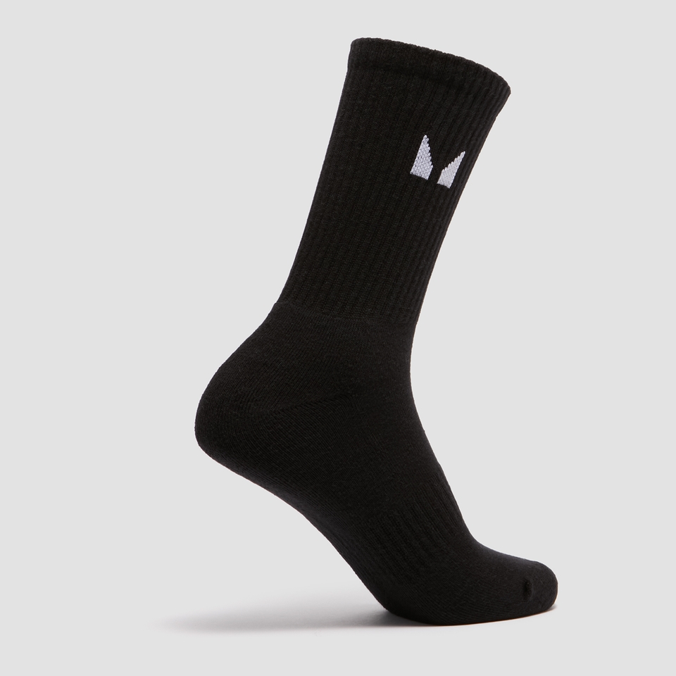 MP Unisex Crew Socks (3 Pack) - Black/White