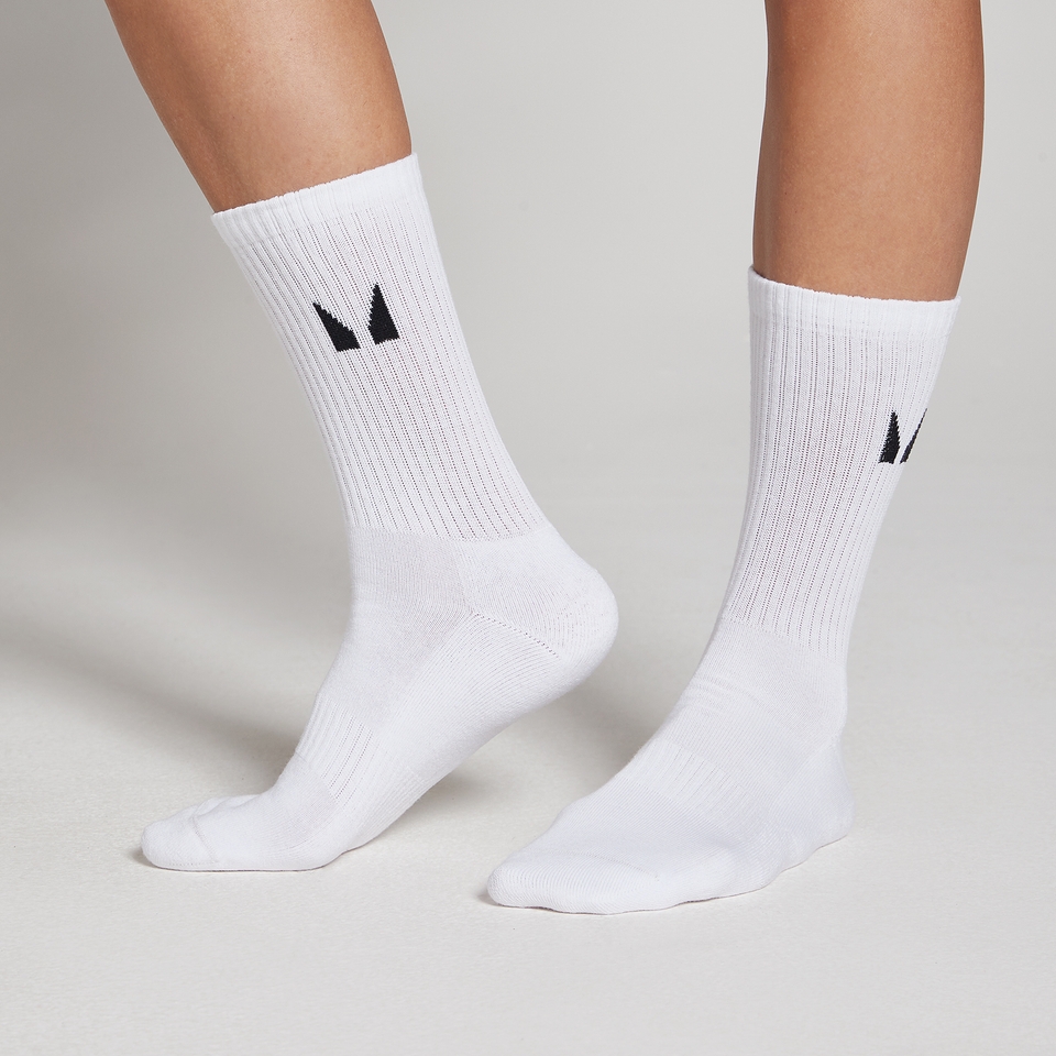 MP Unisex Crew Socks (3 Pack) - White