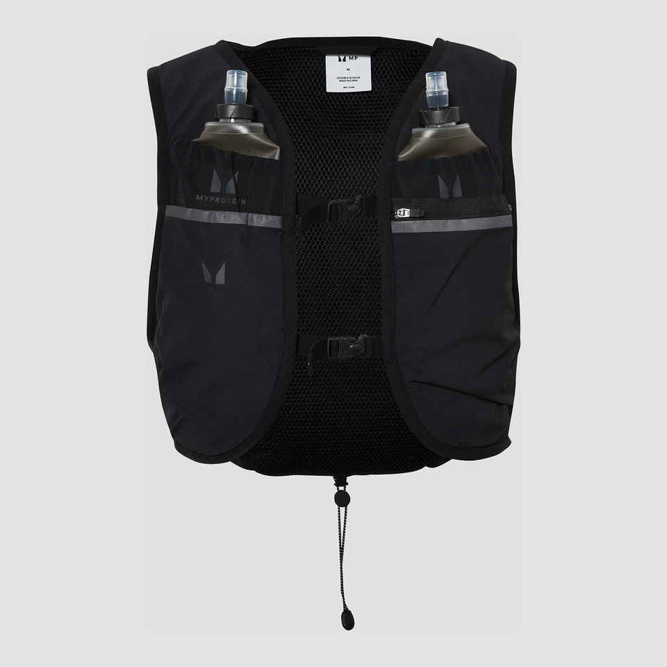 MP Velocity Ultra Hydration Vest & 2 Soft Running Bottles Bundle - Black