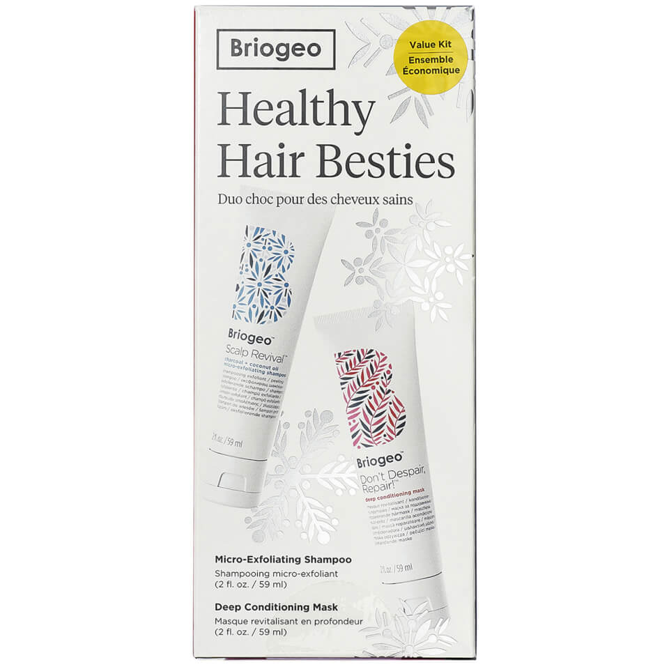 Briogeo Scalp Revival Shampoo and Don’t Despair, Repair! Hair Mask Travel Gift Set