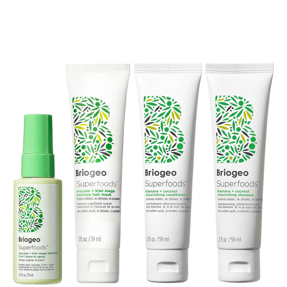 Briogeo Superfoods Moisturising Travel Set for Softer, Smoother Hair