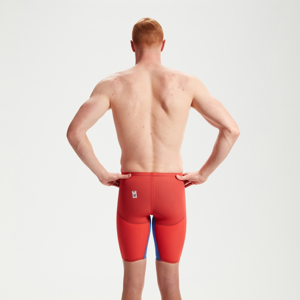 Men's Fastskin LZR Pure Valor 2.0 High Waisted Jammer Red/Blue