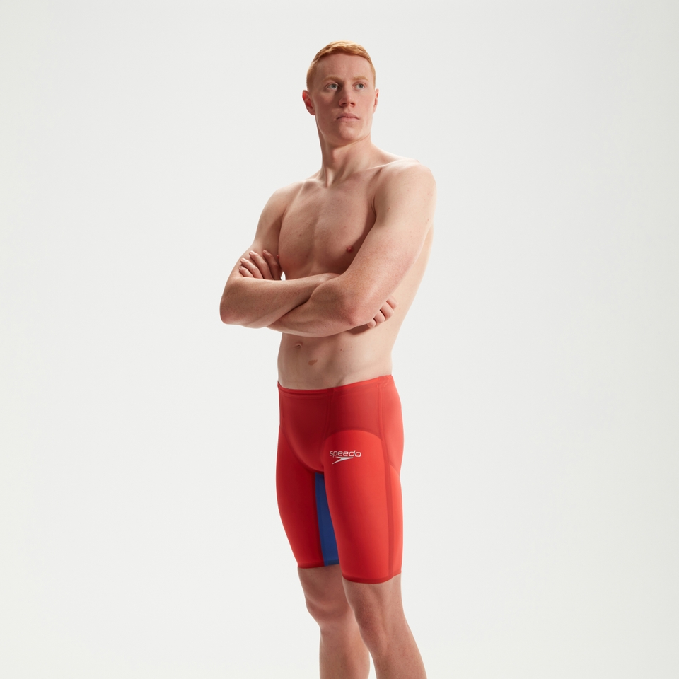 Men's Fastskin LZR Pure Valor 2.0 High Waisted Jammer Red/Blue