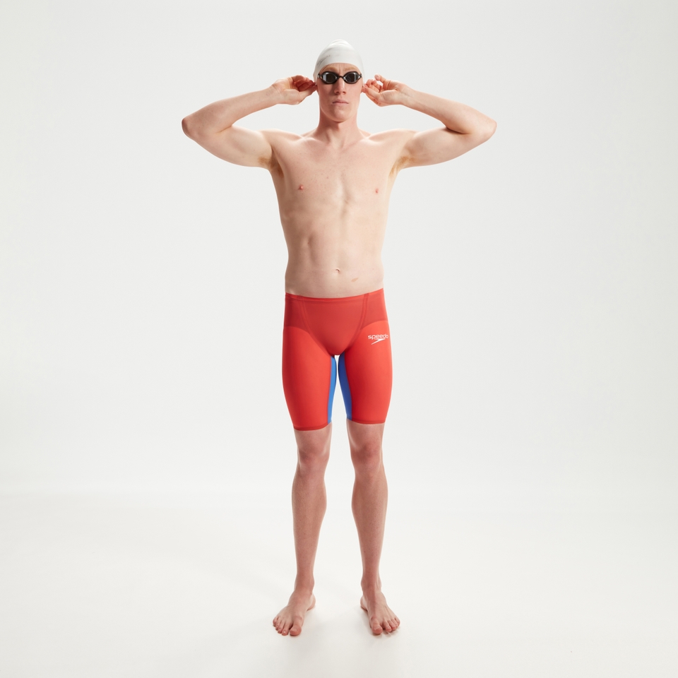 Men's Fastskin LZR Pure Valor 2.0 High Waisted Jammer Red/Blue