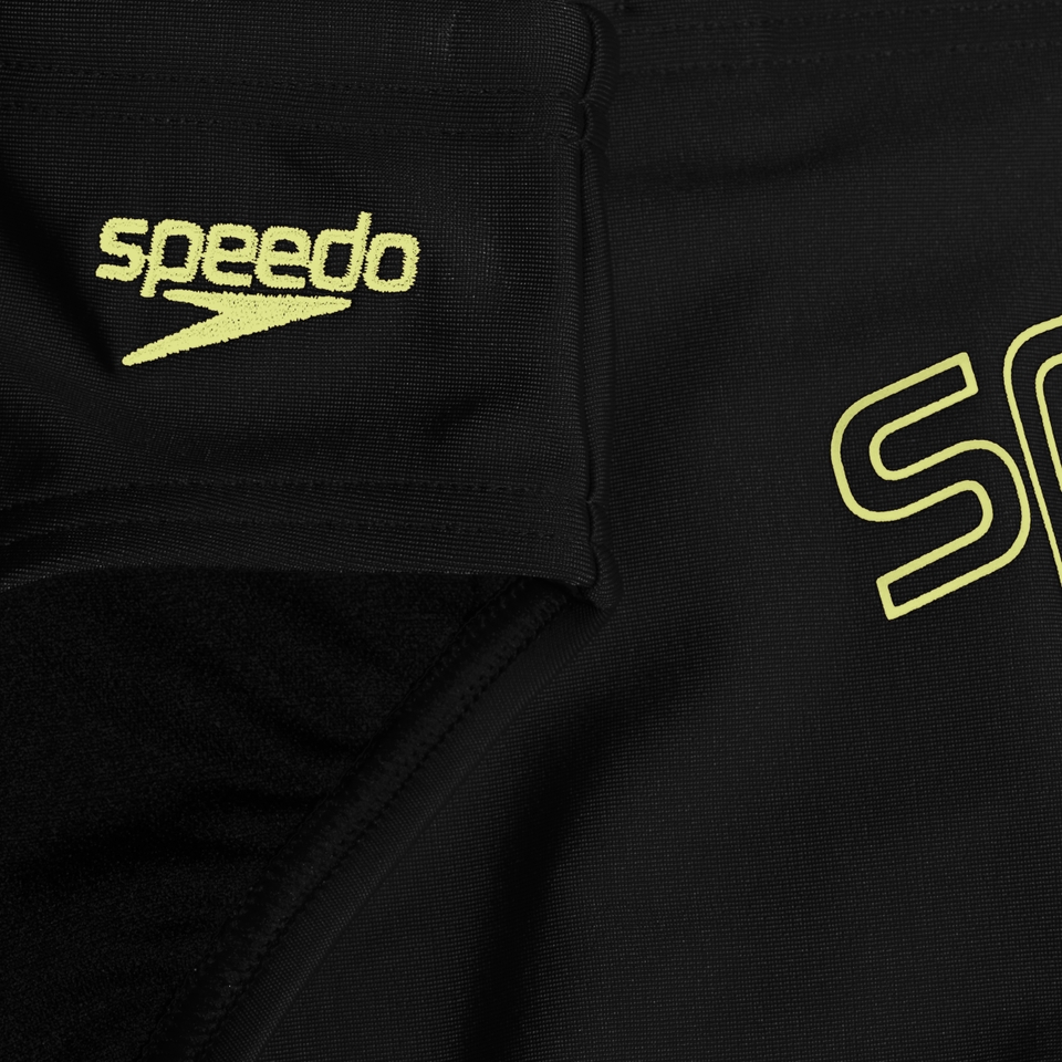 Boys 6.5cm Logo Brief Black/Yellow