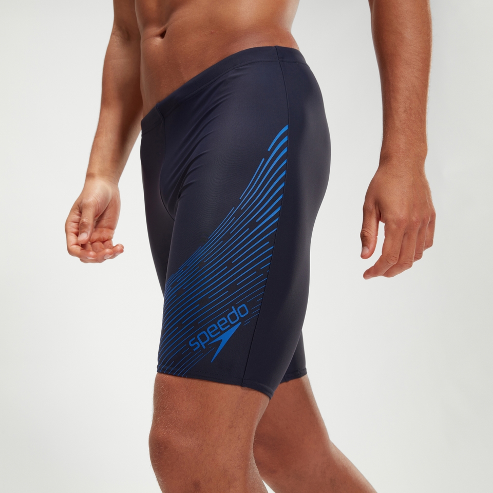 Medley Logo-Schwimmhose für Herren Marineblau/Blau