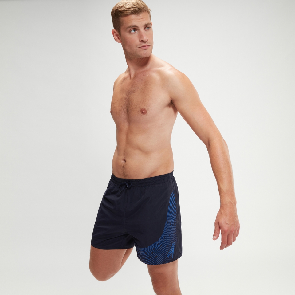 Men's Hyper Boom Logo 16'' Swim Shorts Navy/Blue